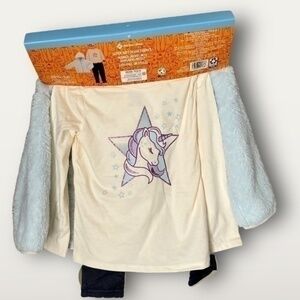 Members Mark 3 Piece Cozy Jacket pants shirt 4T